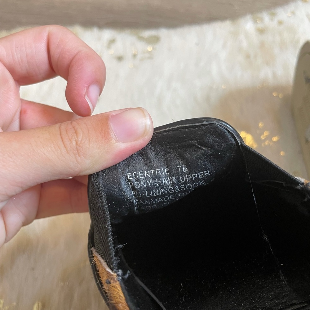 Steve Madden ecentric leopard print pony hair flats - Picture 4 of 6